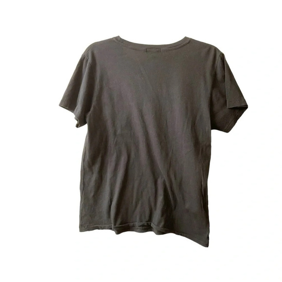 Wild Fox Black Tee. EASY DOES IT - Picture 4 of 4